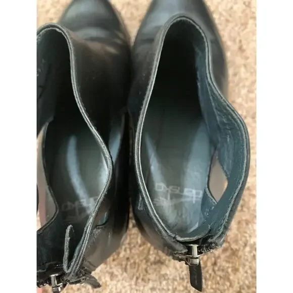 Dansko Bonita Leather Black Back Zip Bootie Cutout Side Womens Size 39 US 8.5 - Picture 9 of 9